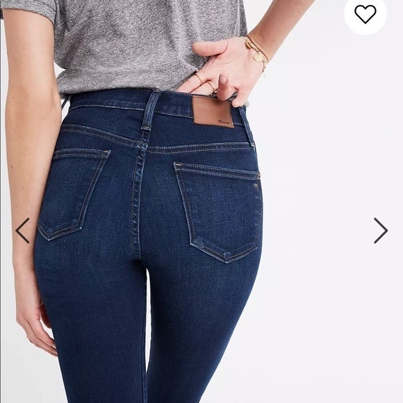 MADEWELL Petite 10" High-Rise Skinny Jeans in Hayes Wash WOMENS 25P - Picture 3 of 9